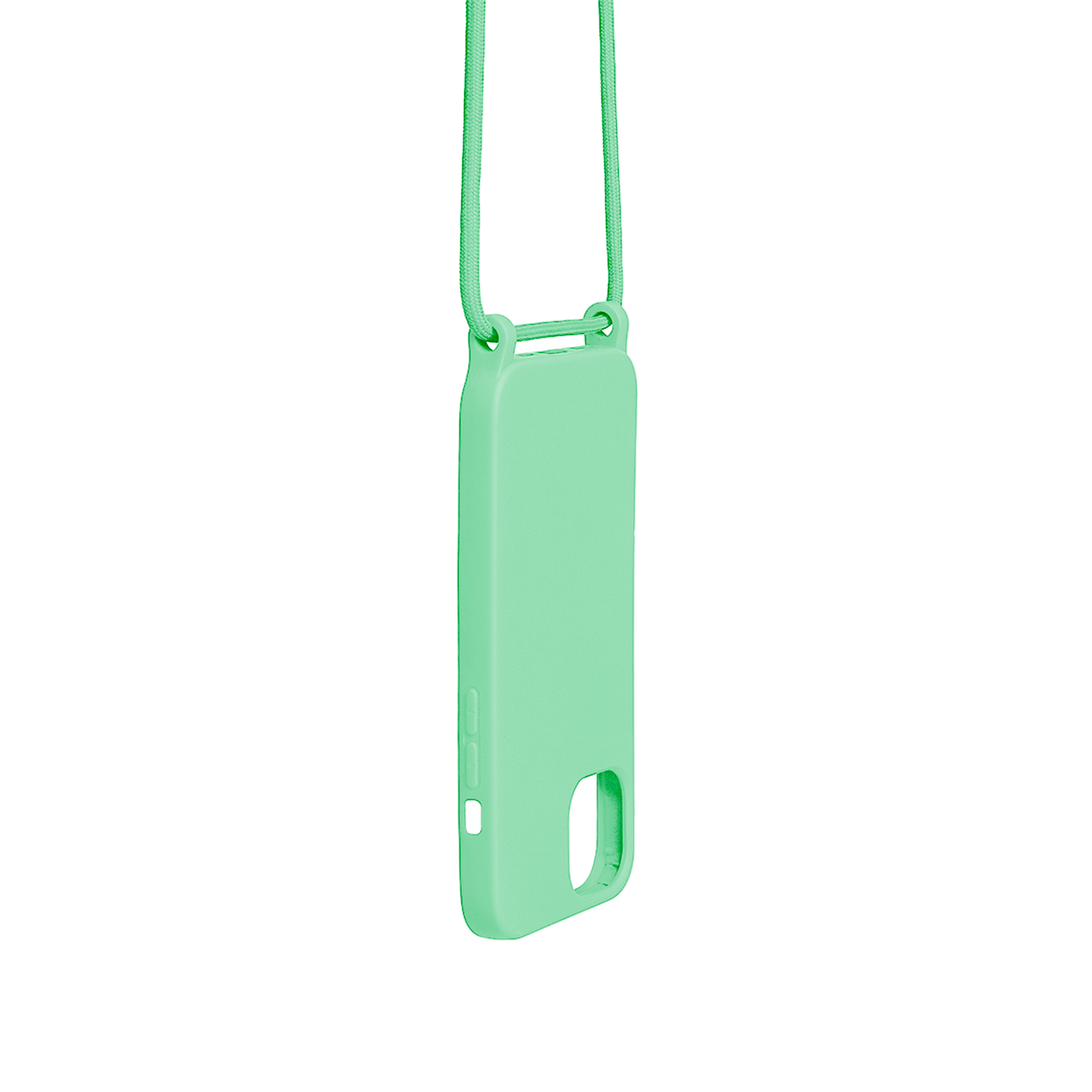 Rixus TPU Necklace Cord Cover For Apple iPhone 15 Pro Matcha