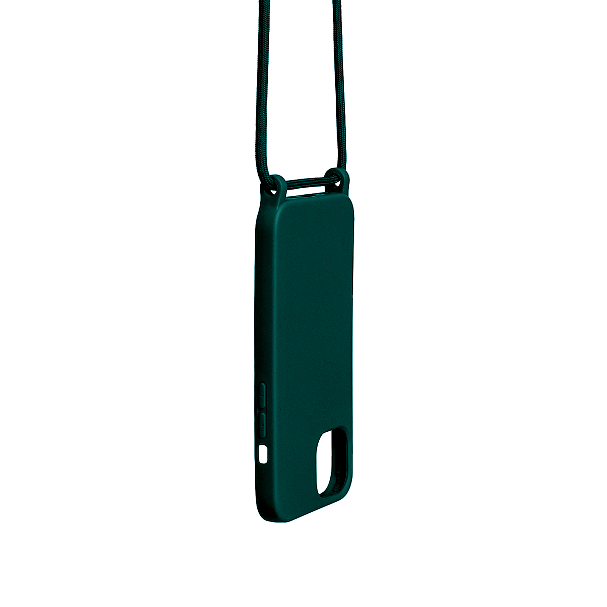 Rixus TPU Necklace Cord Cover For Apple iPhone 15 Pro Max Dark Green