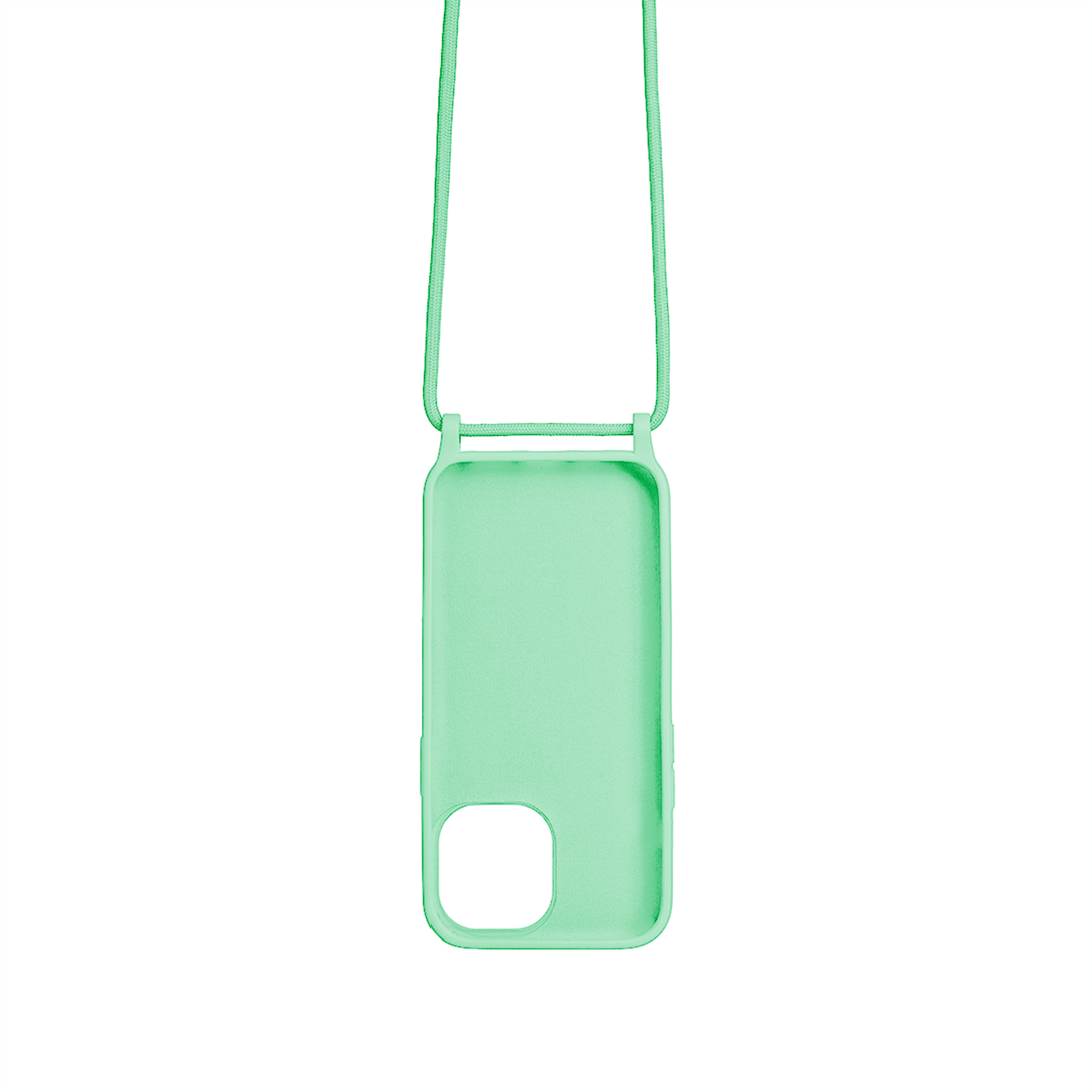 Rixus TPU Necklace Cord Cover For Apple iPhone 15 Pro Max Matcha