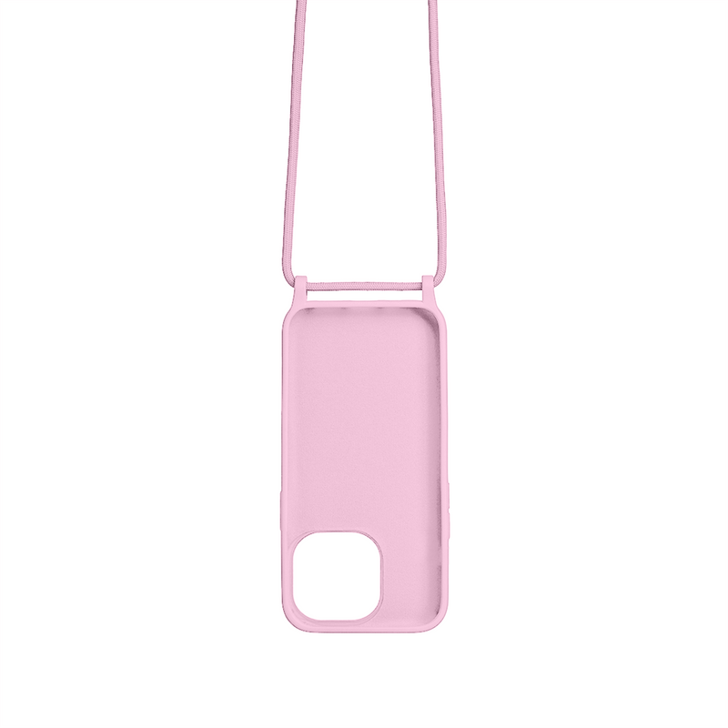 Rixus TPU Necklace Cord Cover For Apple iPhone 15 Pro Max Pink