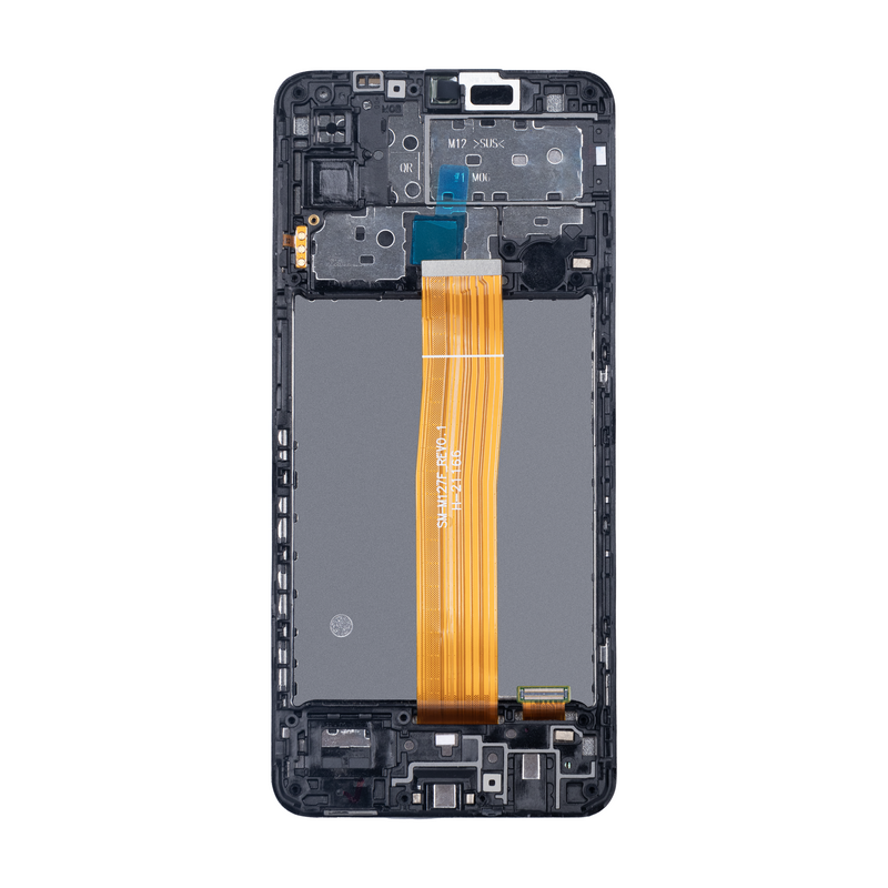 Samsung Galaxy M12 M127F Display And Digitizer With Frame Black Soft-OLED