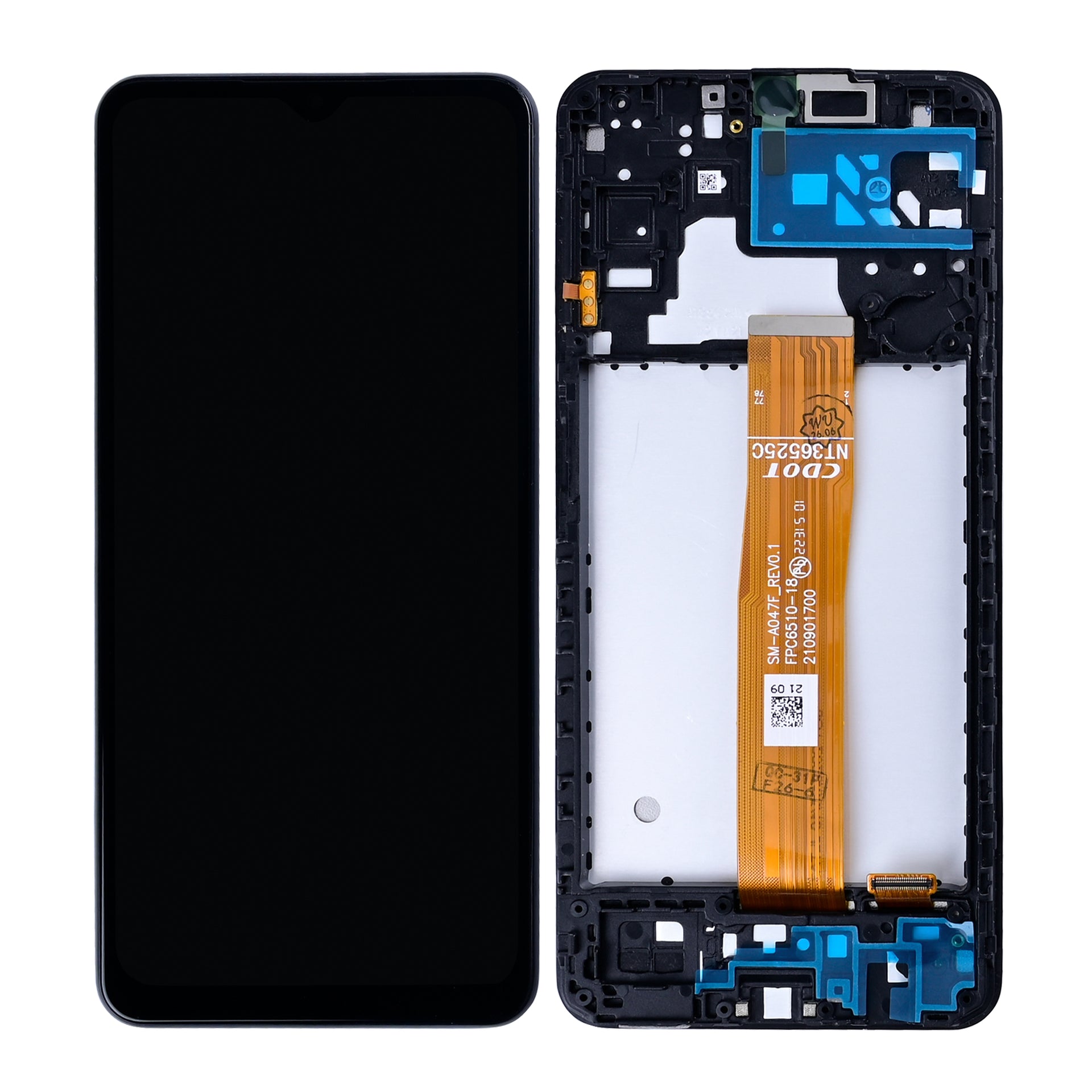 Samsung Galaxy A04s A047F Display And Digitizer With Frame Black OEM