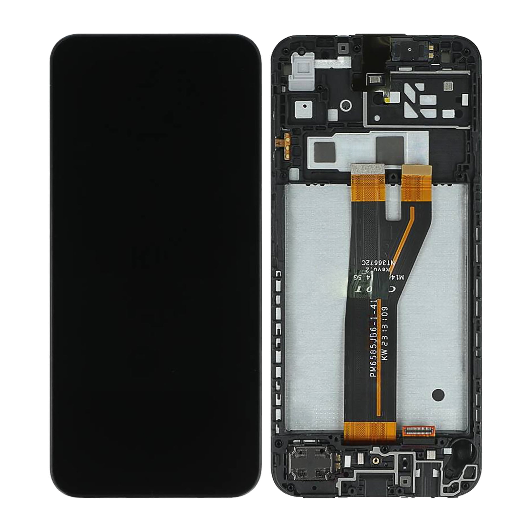 Samsung Galaxy A14 A145F (Non EU) Display And Digitizer With Frame Black Service Pack