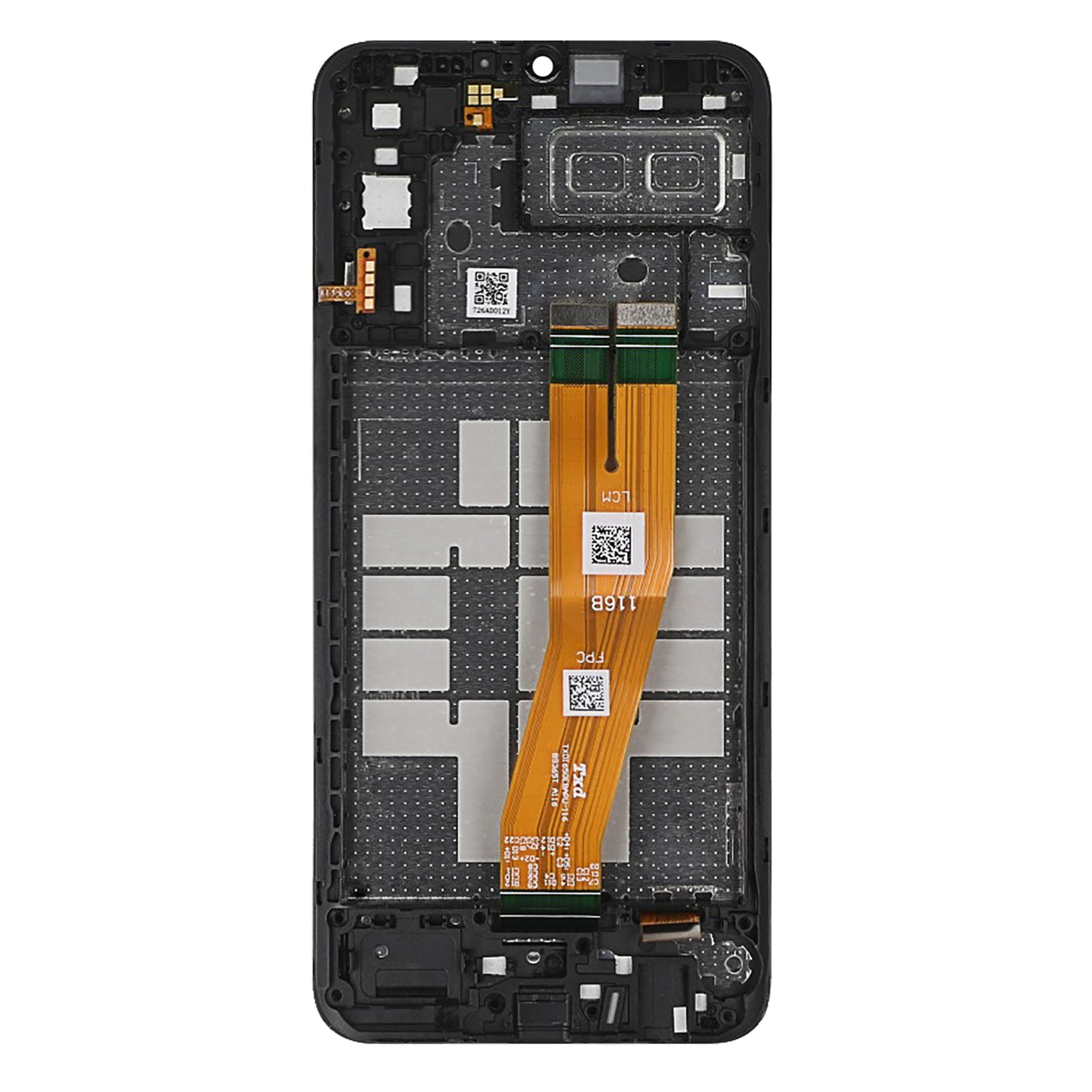 Samsung Galaxy A04e A042F Display And Digitizer With Frame Black Service Pack