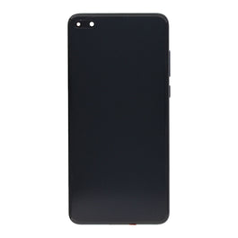 Huawei P40 Display And Digitizer With Frame Black Service Pack