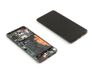 Huawei P40 Display And Digitizer With Frame Black Service Pack