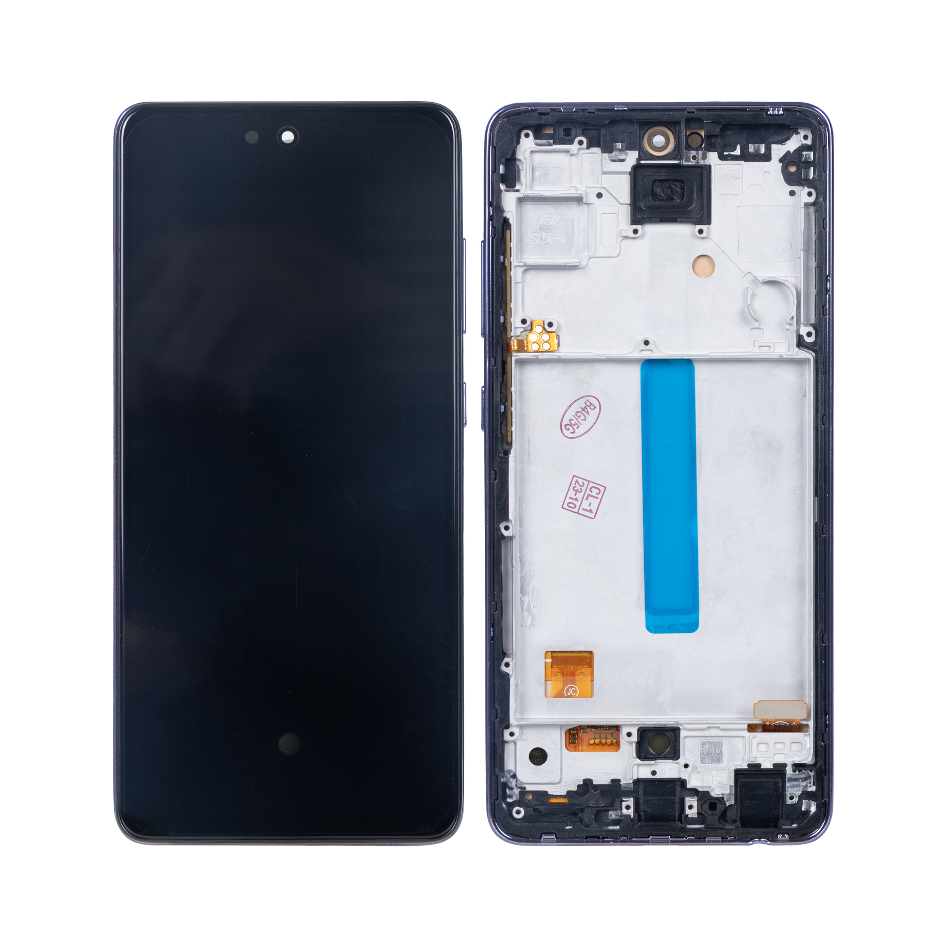 Samsung Galaxy A52 4G A525F, A52 5G A526B, A52s 5G A528B Display And Digitizer With Frame Awesome Violet Soft-OLED