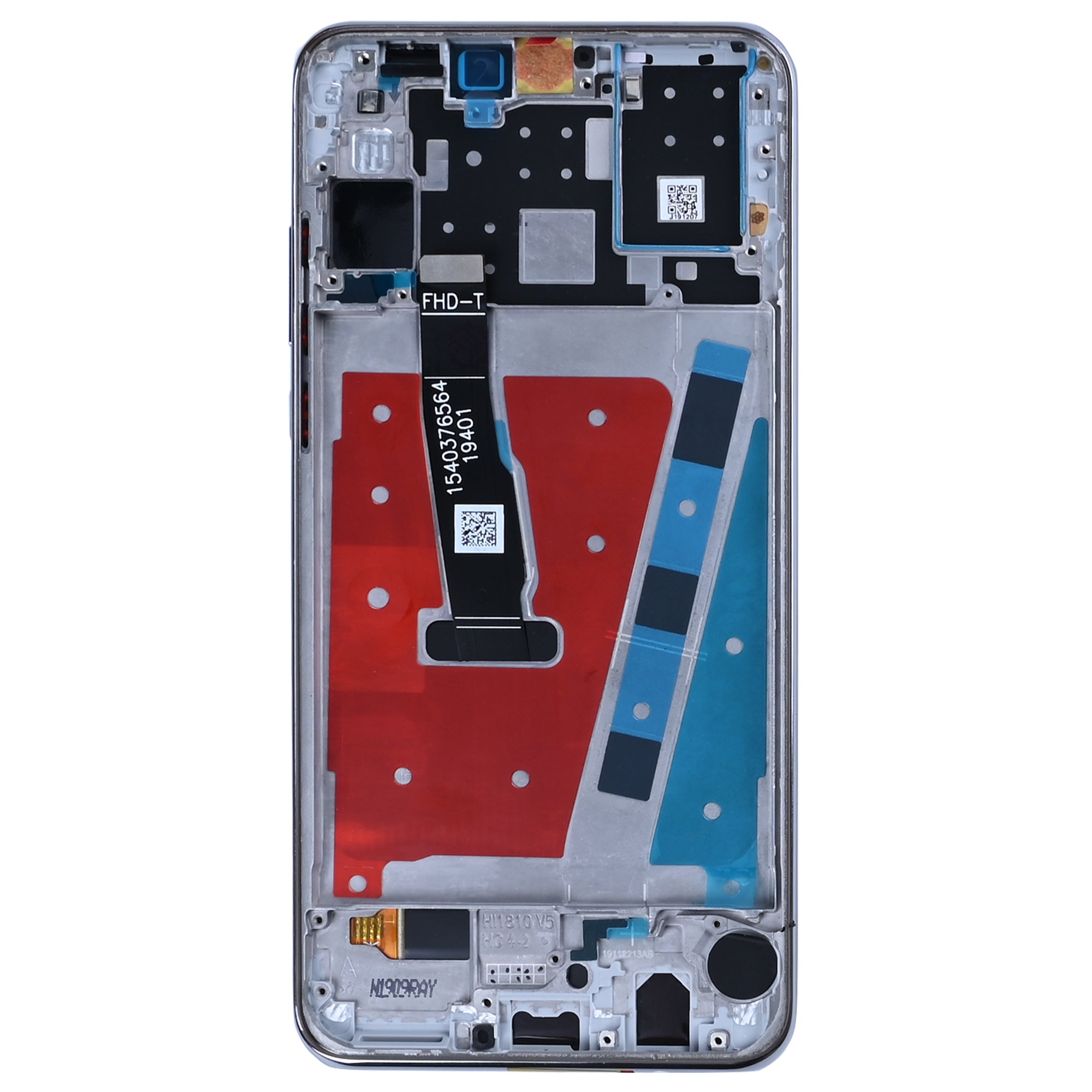 Huawei P30 Lite, P30 Lite New Edition Display And Digitizer With Frame Pearl White OEM