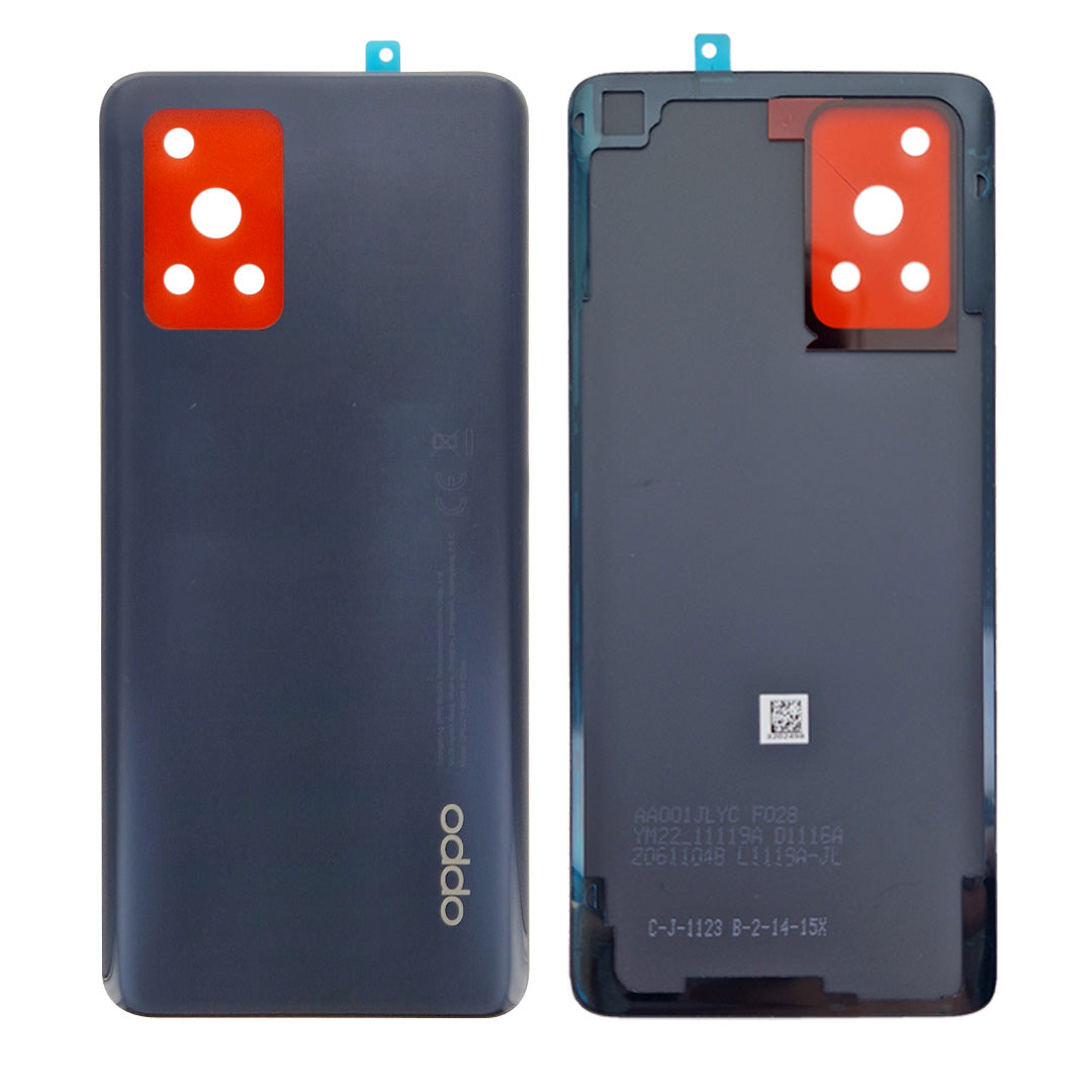 Oppo F19, A74 Back Cover Without Lens Prism Black Original