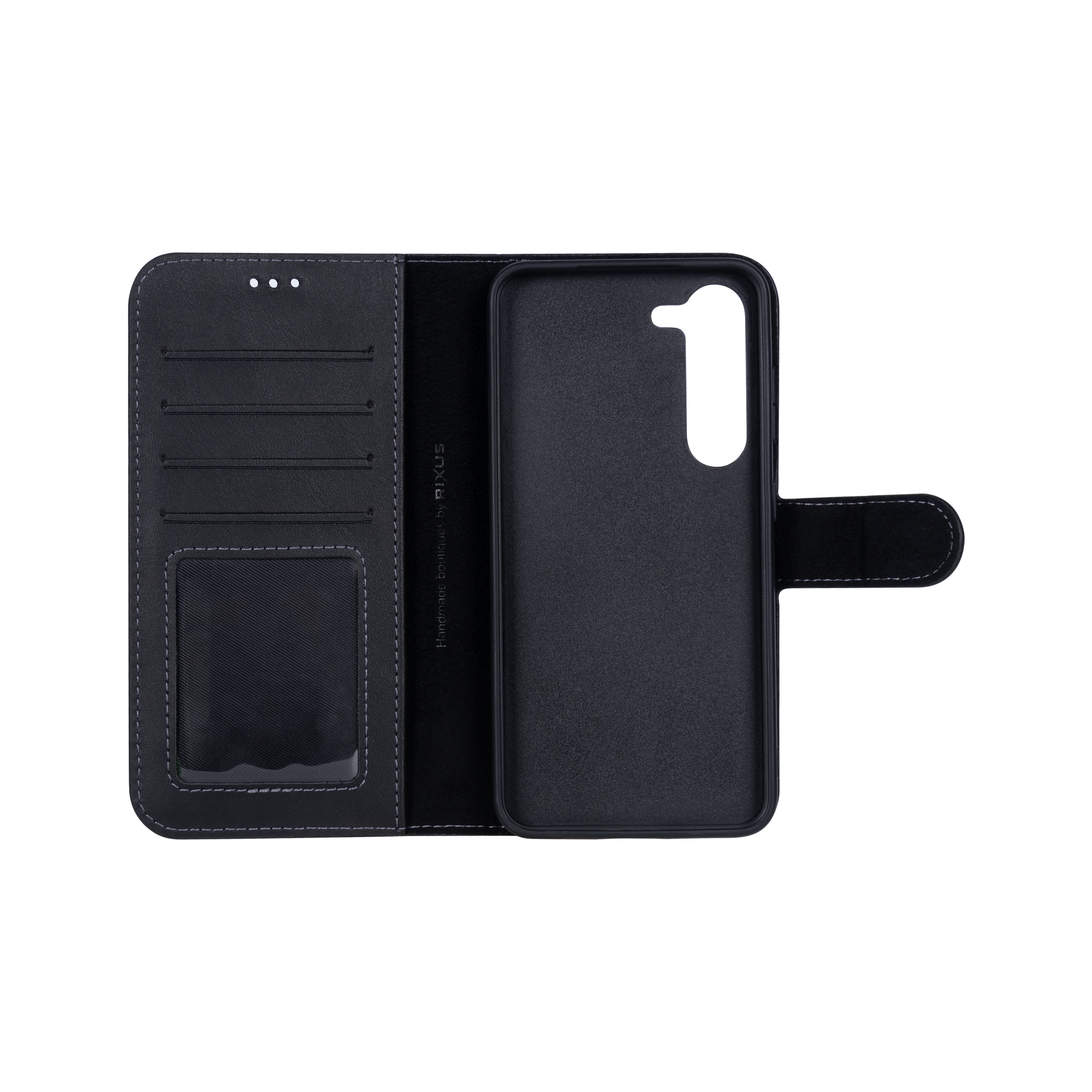 Rixus Duo Magnetic Detachable Wallet For Samsung Galaxy S23 Plus Black