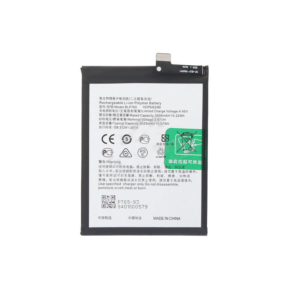 Oppo A91, Reno 3 Battery BLP765 OEM