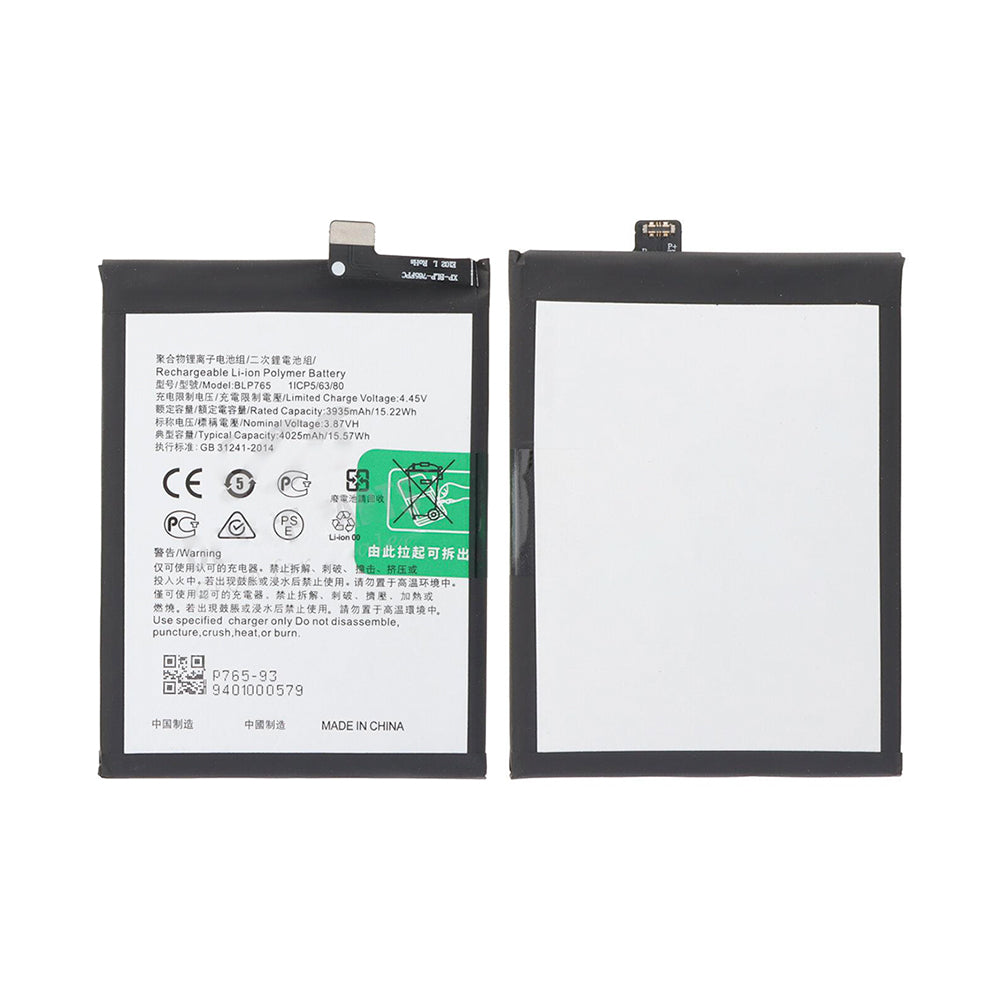 Oppo A91, Reno 3 Battery BLP765 OEM