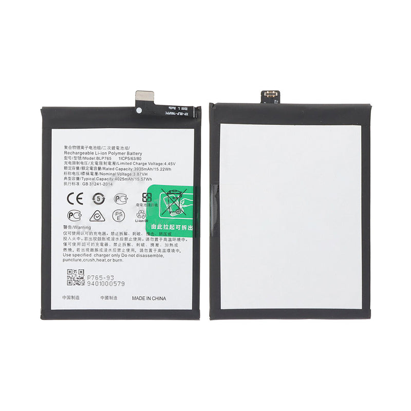 Oppo A91 CPH2001, CPH202, Reno 3 CPH2043 Battery BLP765