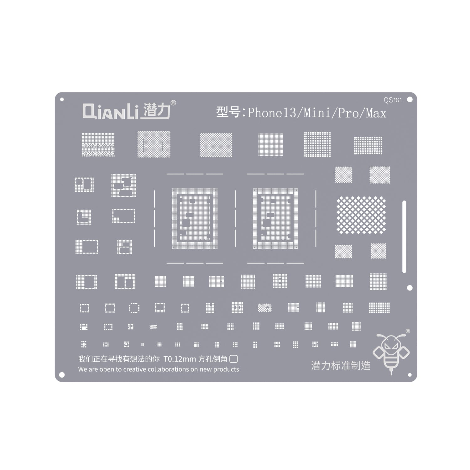 QIANLI Bumblebee Stencil QS161 For Apple iPhone 13 Series