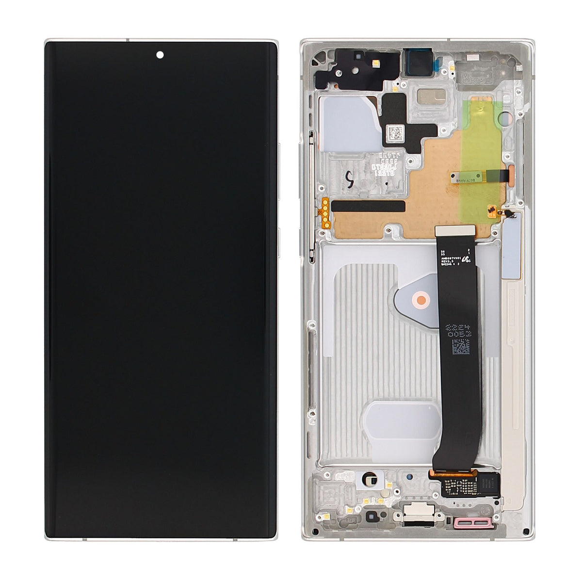 Samsung Galaxy Note 20 Ultra N985F, Ultra 5G N986B Display And Digitizer With Frame Mystic White Service Pack