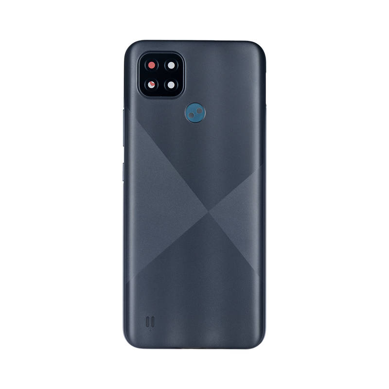 Realme C21 RMX3201 Back Cover Cross Black (+Lens)