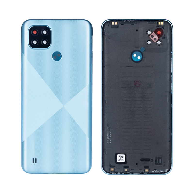 Realme C21 RMX3201 Back Cover Cross Blue (+Lens)
