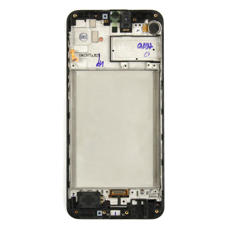 Samsung Galaxy M21 M215F Display And Digitizer With Frame Black Service Pack