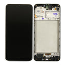 Samsung Galaxy M21 M215F Display And Digitizer With Frame Black Service Pack