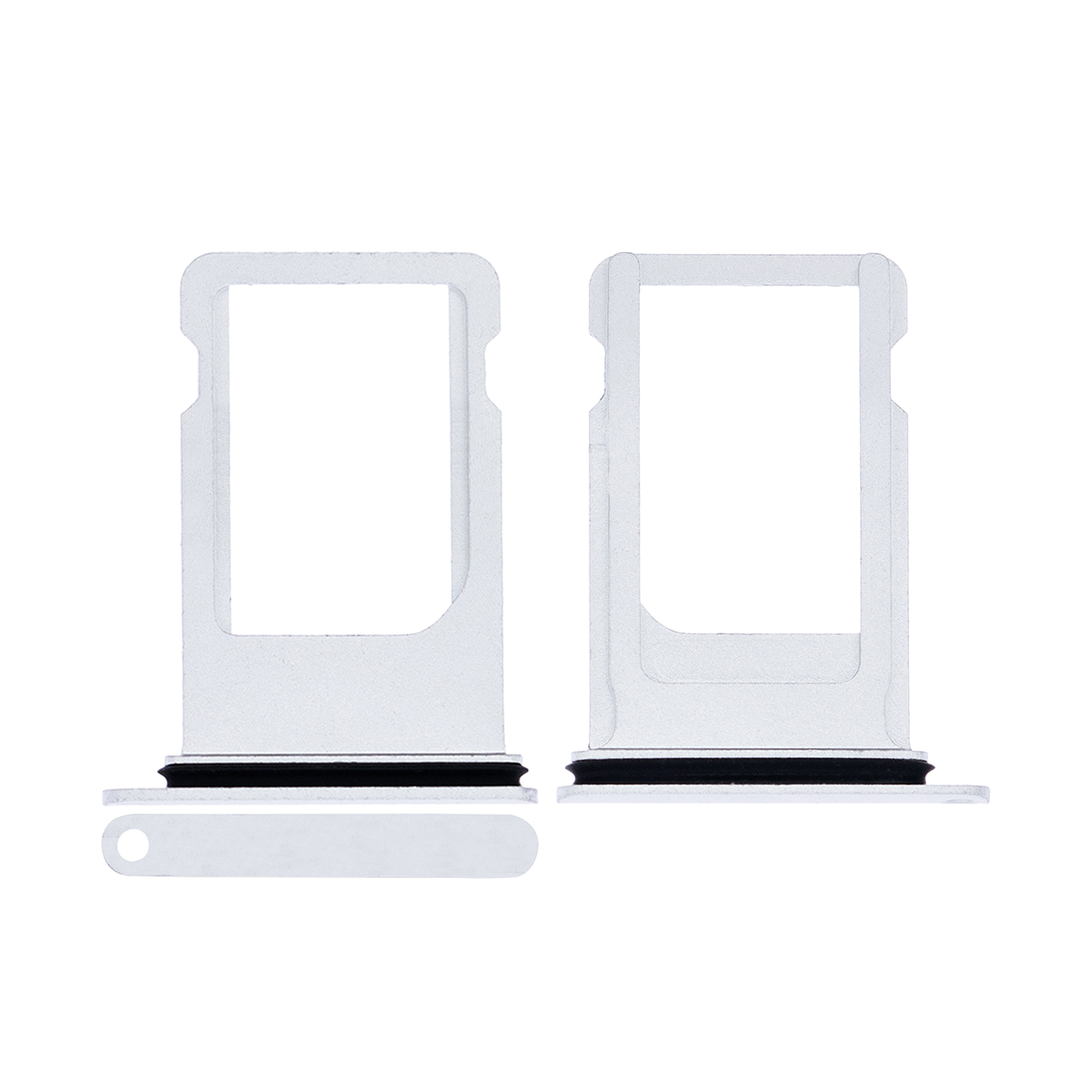 For Apple iPhone 8 Plus Sim Card Holder Silver Pulled