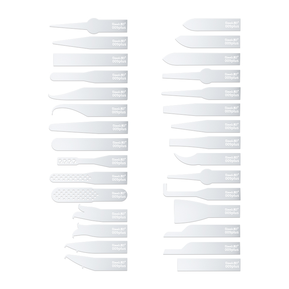 QIANLI 009 Plus Multi-Function Blades For Glue Removing 30 Blades Silver