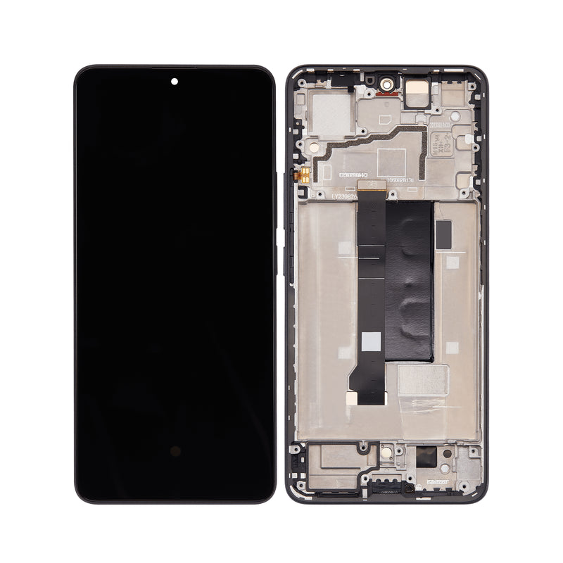 Xiaomi Redmi Note 13 Pro 5G (2312DRA50C, 2312CRAD3C) Display And Digitizer With Frame Black OEM