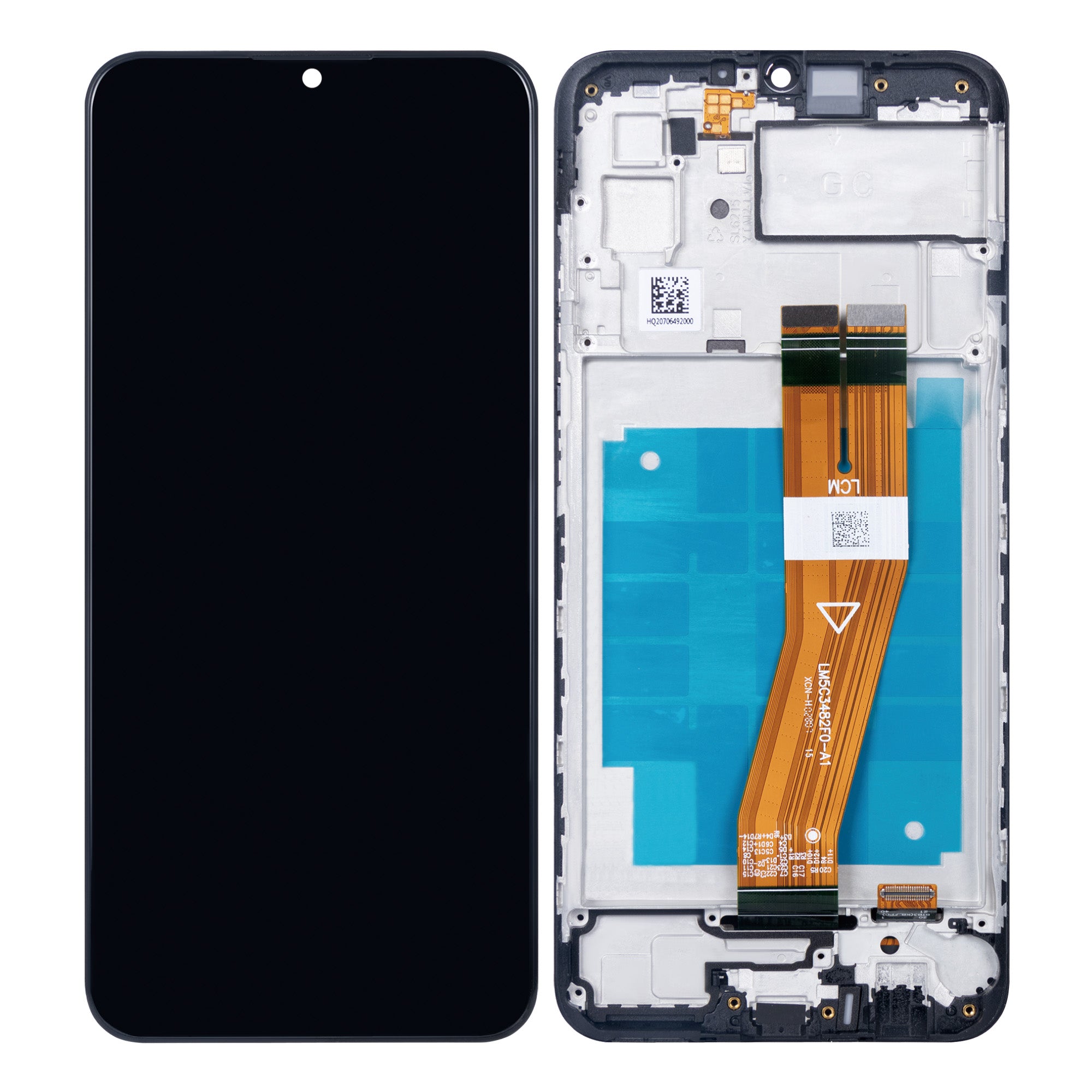 Samsung Galaxy A03 A035F (Non EU) Display And Digitizer With Frame Black Soft-OLED