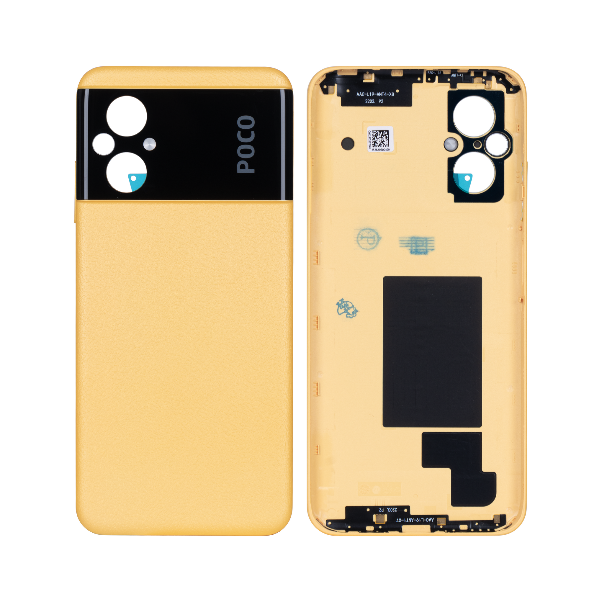 Xiaomi Poco M5 4G Back Cover Without Lens Yellow OEM