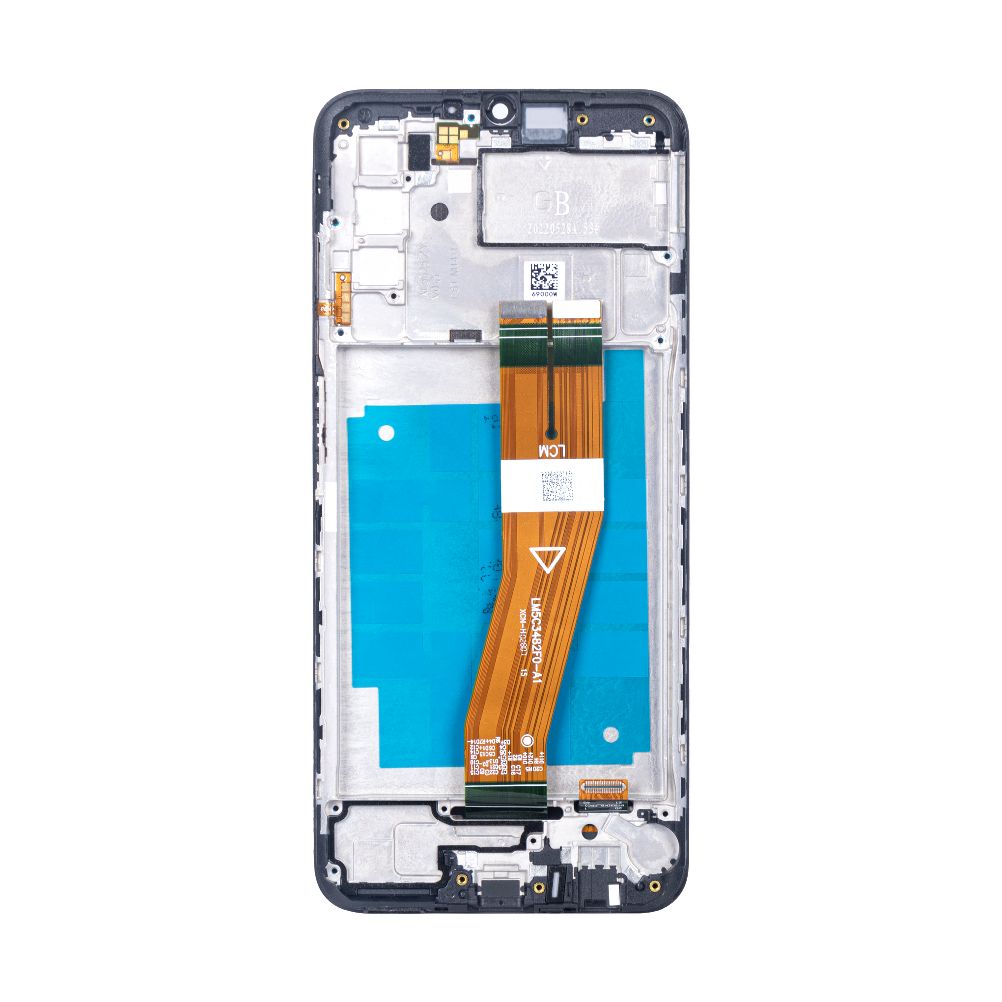 Samsung Galaxy A03s A037F (Non EU) Display And Digitizer With Frame Black Soft-OLED
