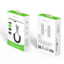 Rixus RXUC17C Retractable Spring Cable USB-C To USB-C Black