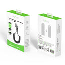 Rixus RXUC17AL Retractable Spring Cable USB-A To Lightning Black