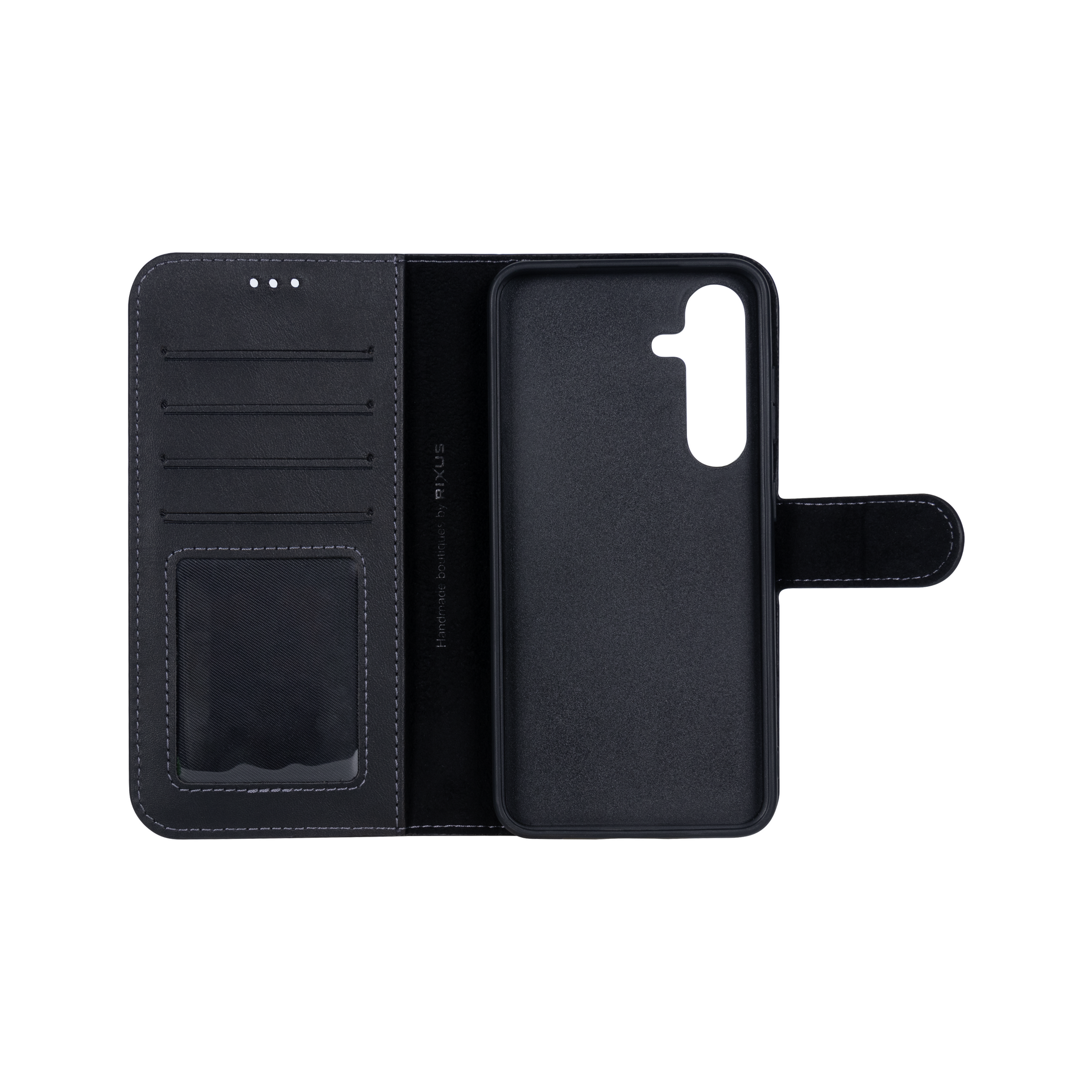 Rixus Duo Magnetic Detachable Wallet For Samsung Galaxy S24 Black