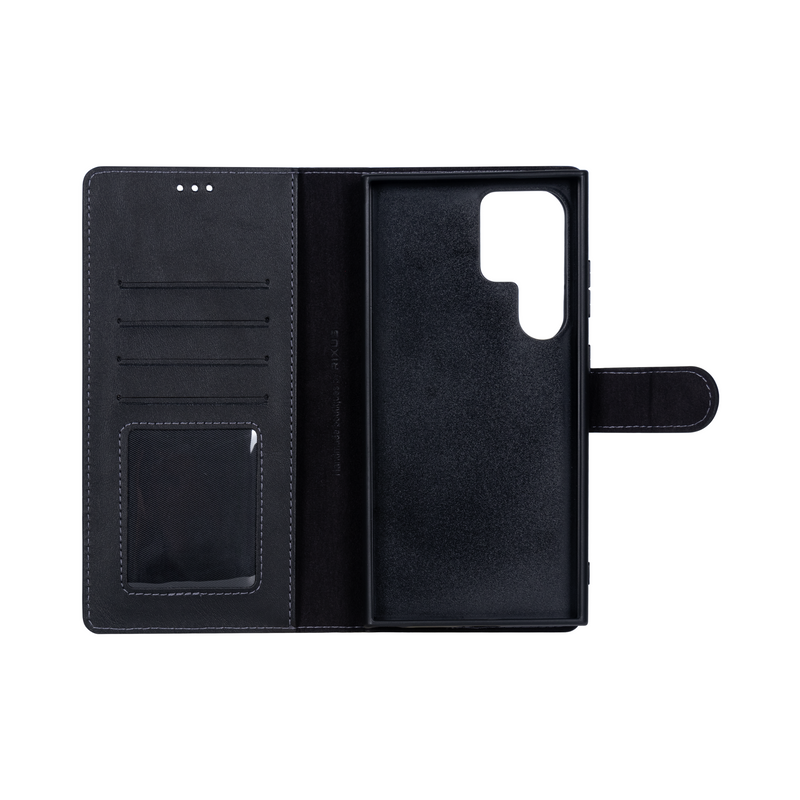 Rixus Duo Magnetic Detachable Wallet For Samsung Galaxy S24 Ultra Black