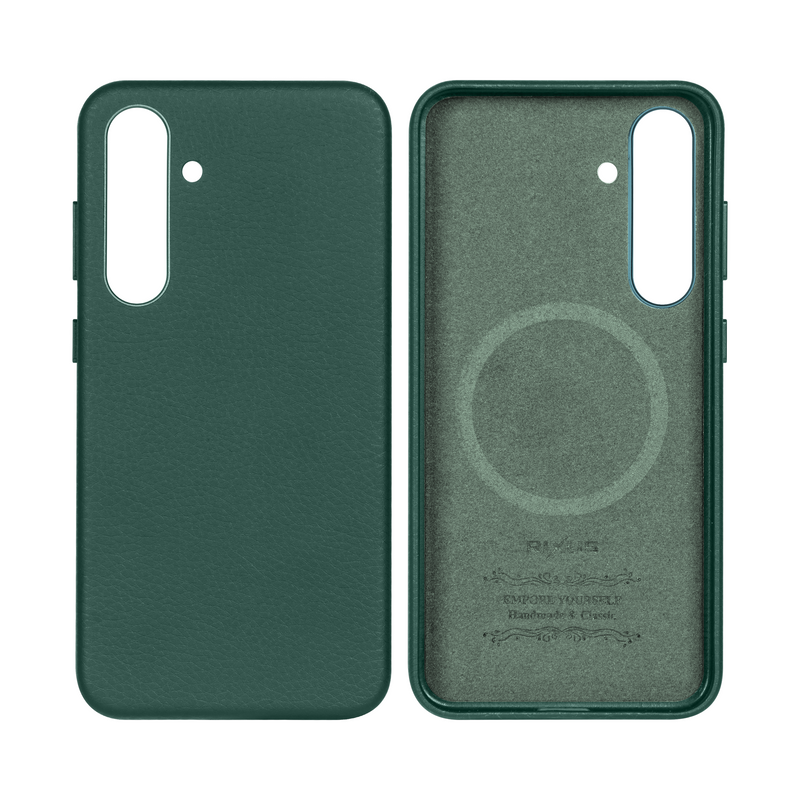 Rixus Classic 02 Case With MagSafe For Samsung Galaxy S24 S921B Green