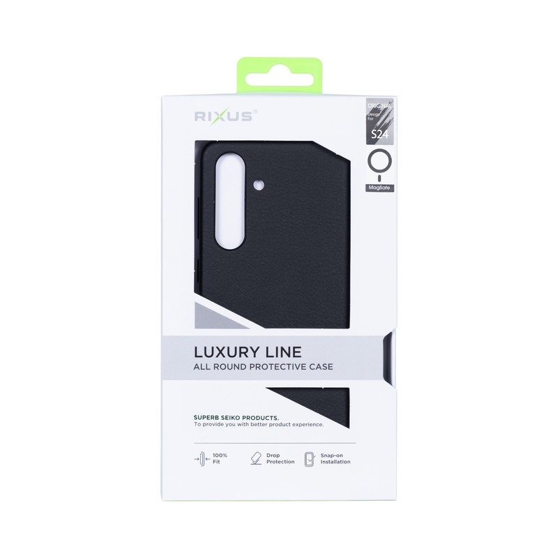 Rixus Classic 02 Case With MagSafe For Samsung Galaxy S24 S921B Black