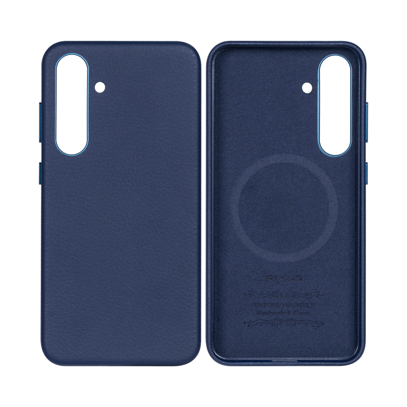 Rixus Classic 02 Case With MagSafe For Samsung Galaxy S24 S921B Blue