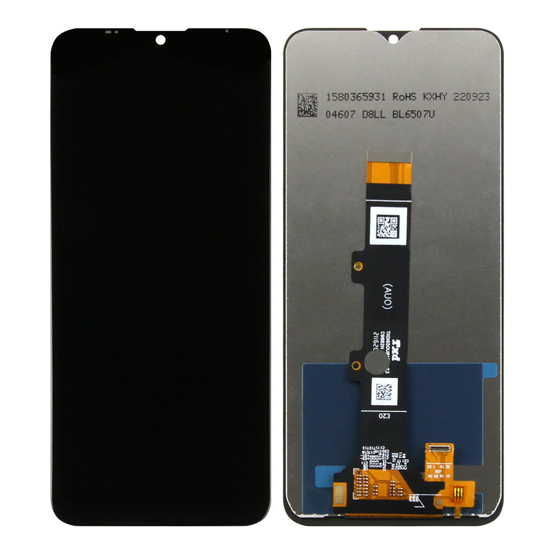 Motorola Moto E20 Display And Digitizer Without Frame Black OEM