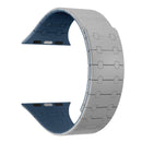 Rixus Magnetic Silicone Band For Apple Watch 42mm, 44mm, 45mm, 49mm Cloud Grey And Blue