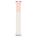 Rixus Magnetic Silicone Band For Apple Watch 42mm, 44mm, 45mm, 49mm White And Pink