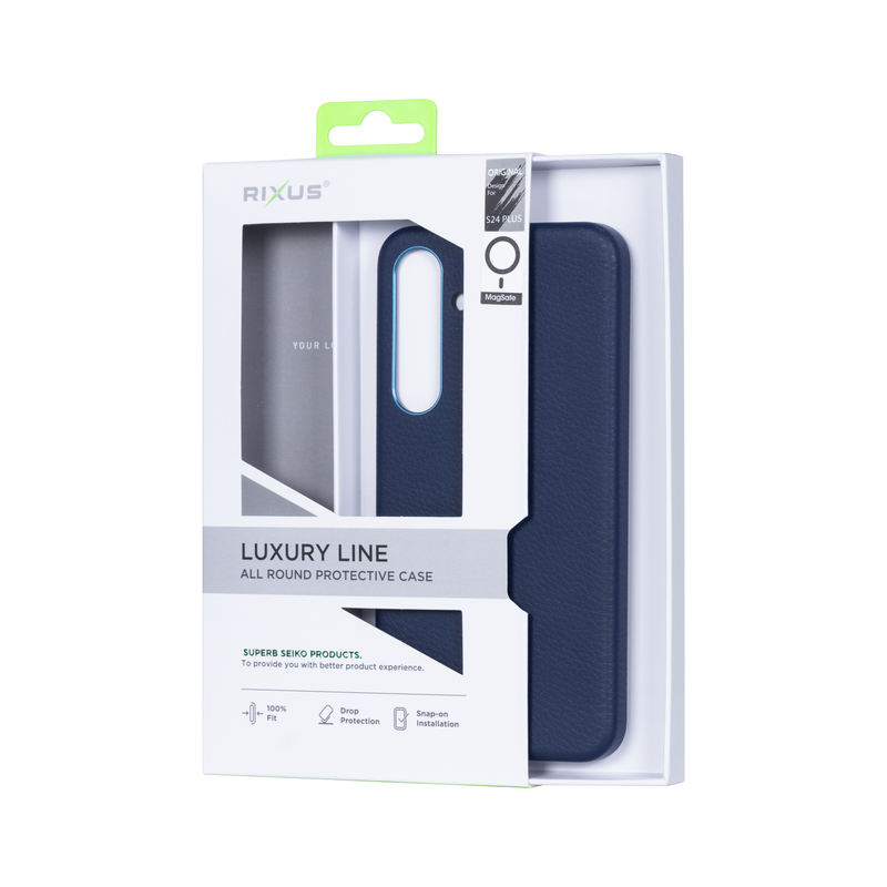 Rixus Classic 02 Case With MagSafe For Samsung Galaxy S24 Plus S926B Blue