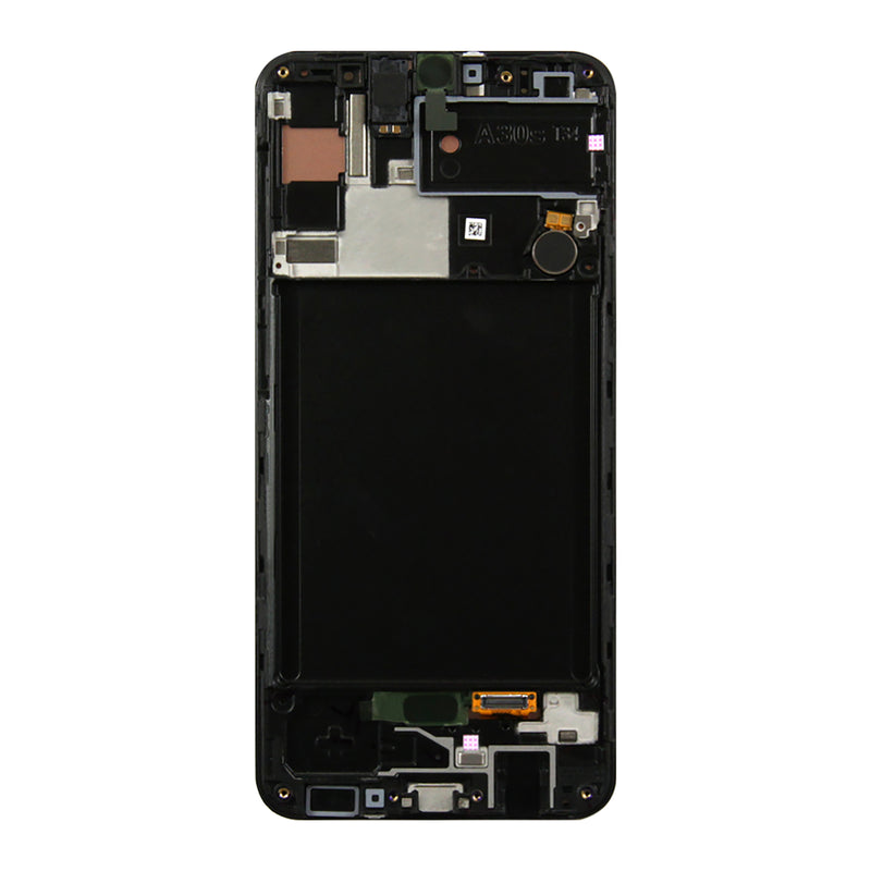 Samsung Galaxy A30s A307F Display And Digitizer With Frame Black Soft-OLED