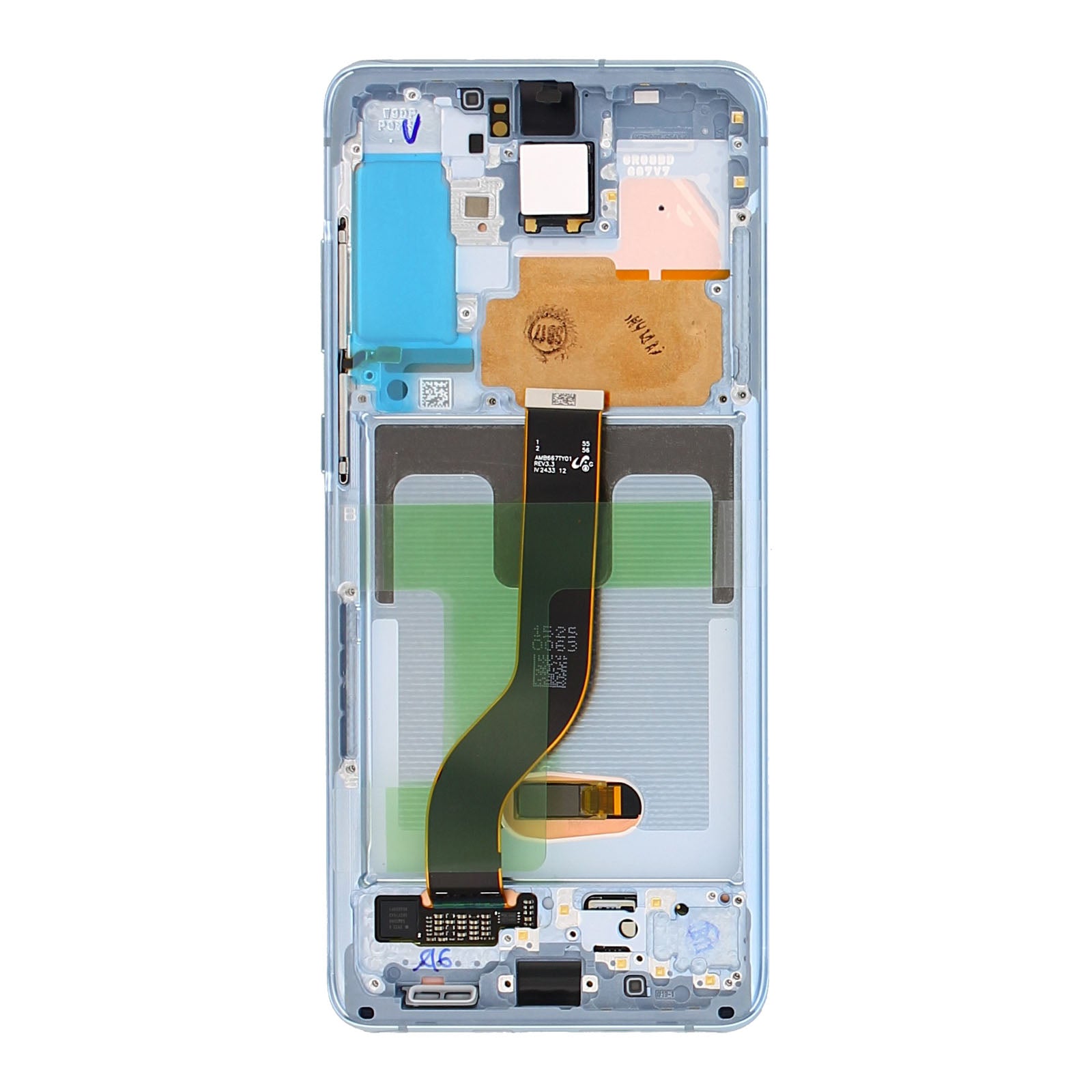 Samsung Galaxy S20 Plus G985F, 5G G986F Display And Digitizer With Frame Cloud Blue Service Pack