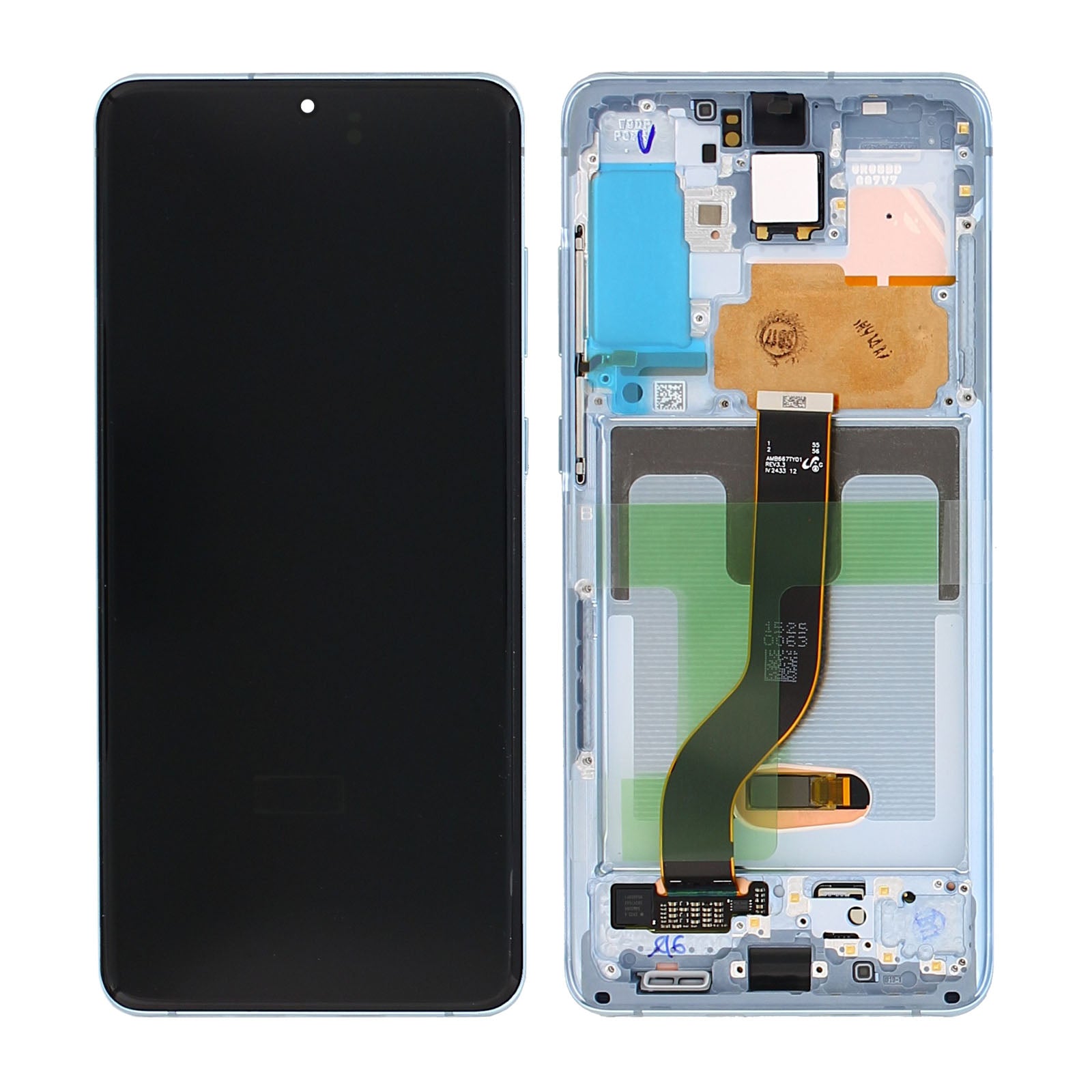 Samsung Galaxy S20 Plus G985F, 5G G986F Display And Digitizer With Frame Cloud Blue Service Pack