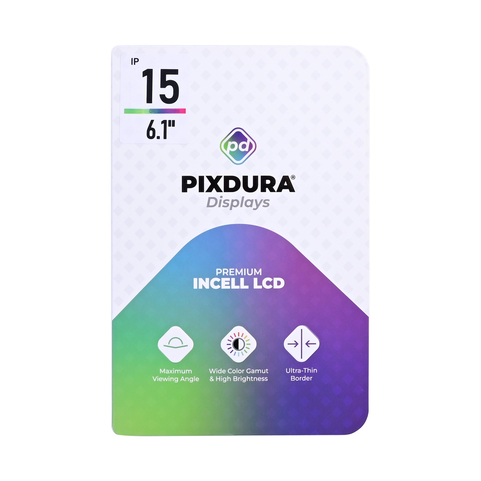 PIXDURA For Apple iPhone 15 Display And Digitizer In-Cell Premium (60Hz)