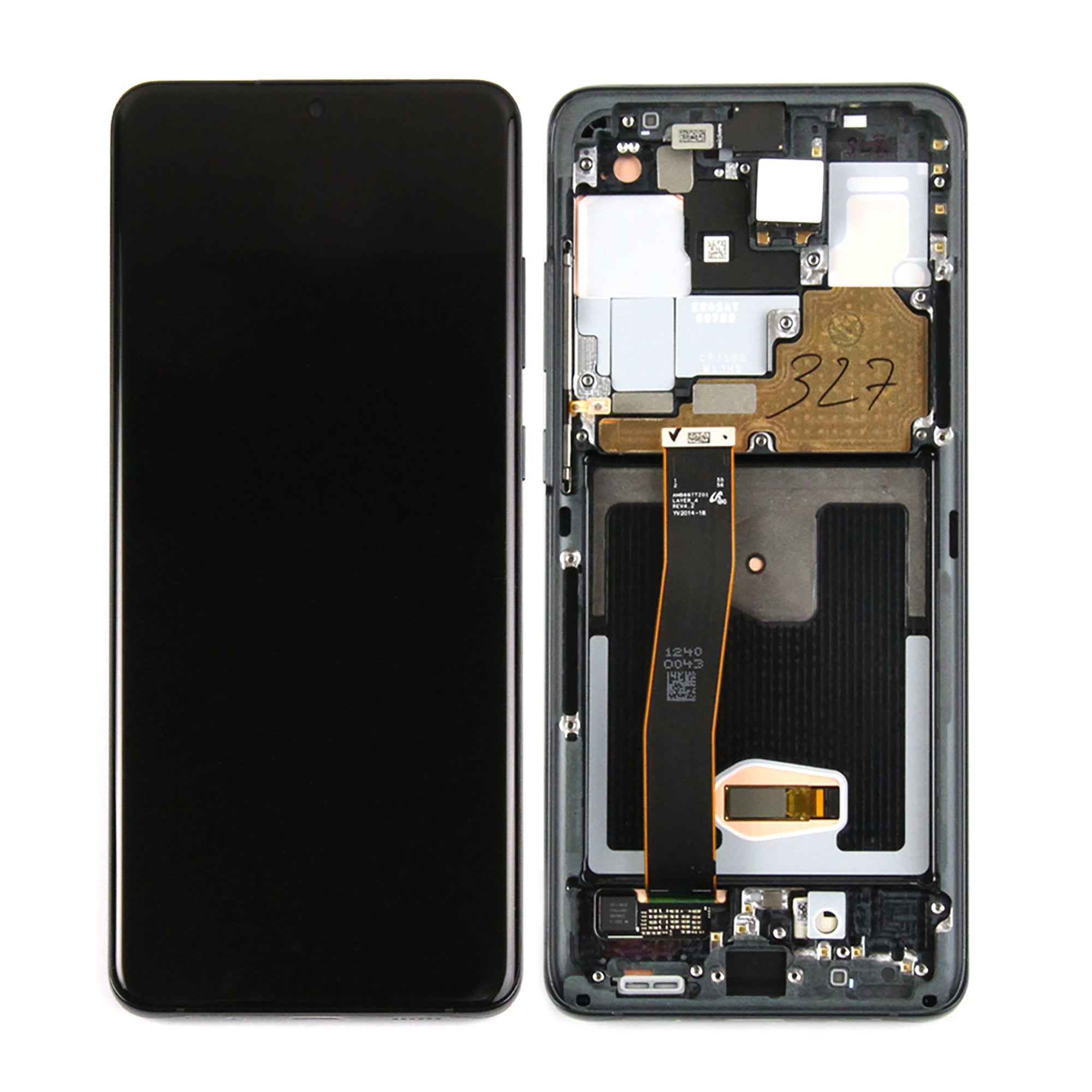 Samsung Galaxy S20 Ultra G988B Display And Digitizer With Frame Cosmic Black Service Pack