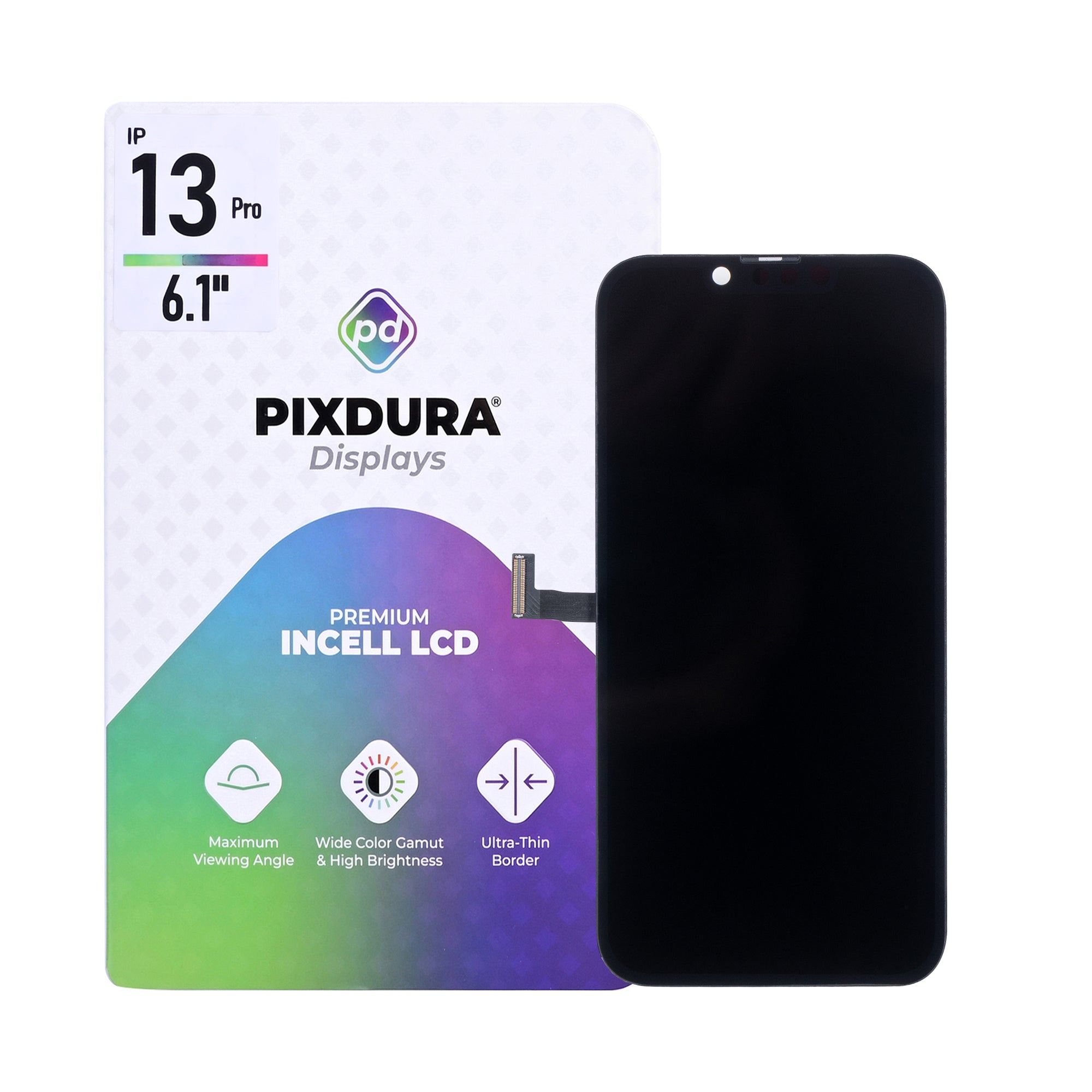 PIXDURA For Apple iPhone 13 Pro Display And Digitizer In-Cell Premium (IC Removable) (120Hz)