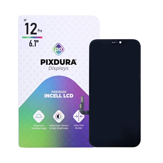PIXDURA For Apple iPhone 12, 12 Pro Display And Digitizer In-Cell Premium (IC Removable) (60Hz)
