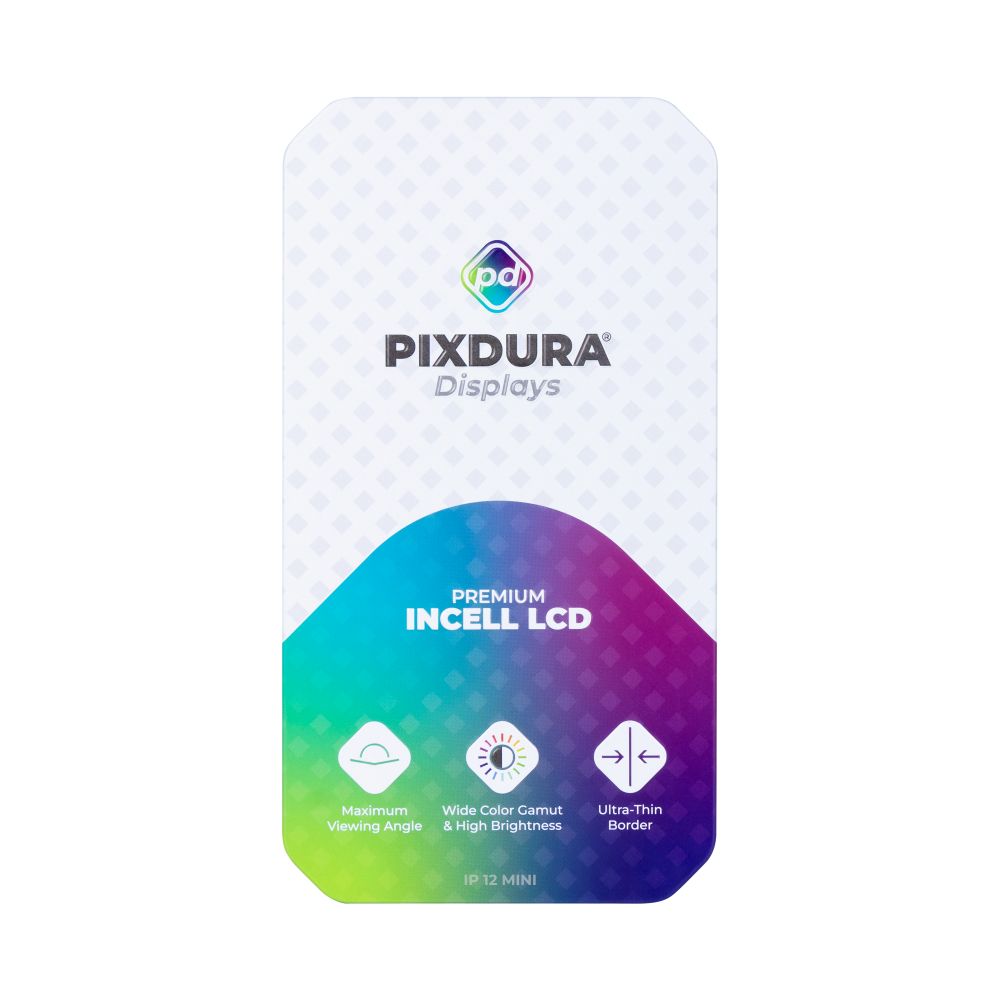 PIXDURA For Apple iPhone 12 Mini Display And Digitizer In-Cell Premium (IC Removable) (60Hz) (COG)