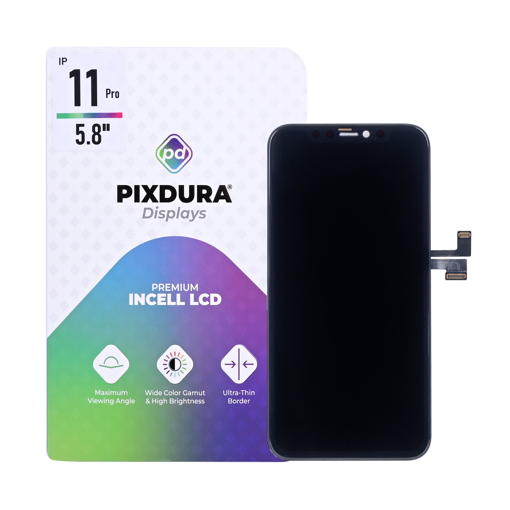 PIXDURA For Apple iPhone 11 Pro Display And Digitizer In-Cell Premium (IC Removable) (60Hz)