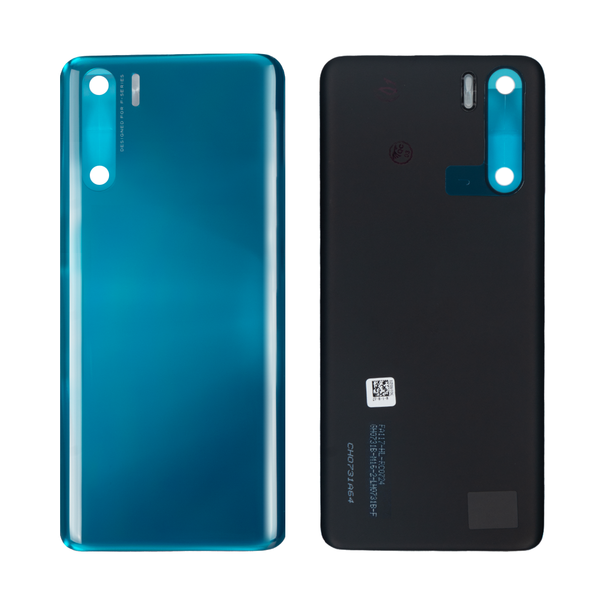 Oppo A91 Back Cover Without Lens Blazing Blue Original